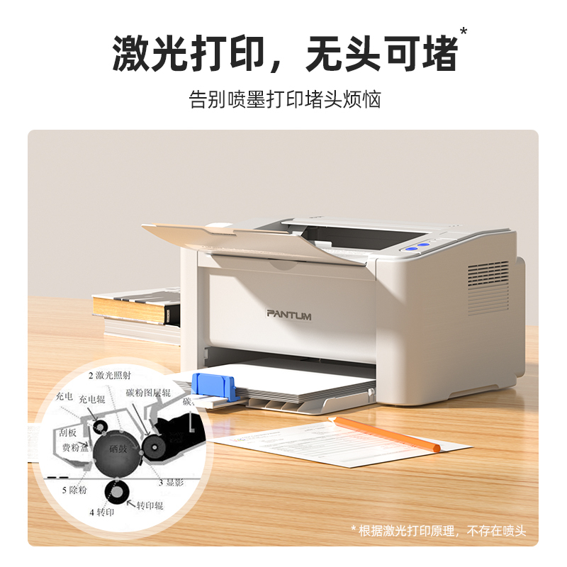 奔图 P2206W黑白激光打印机 小型无线 资料作业手机打印